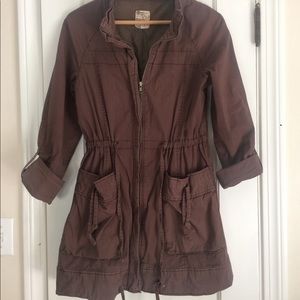 Tulle oversized parka